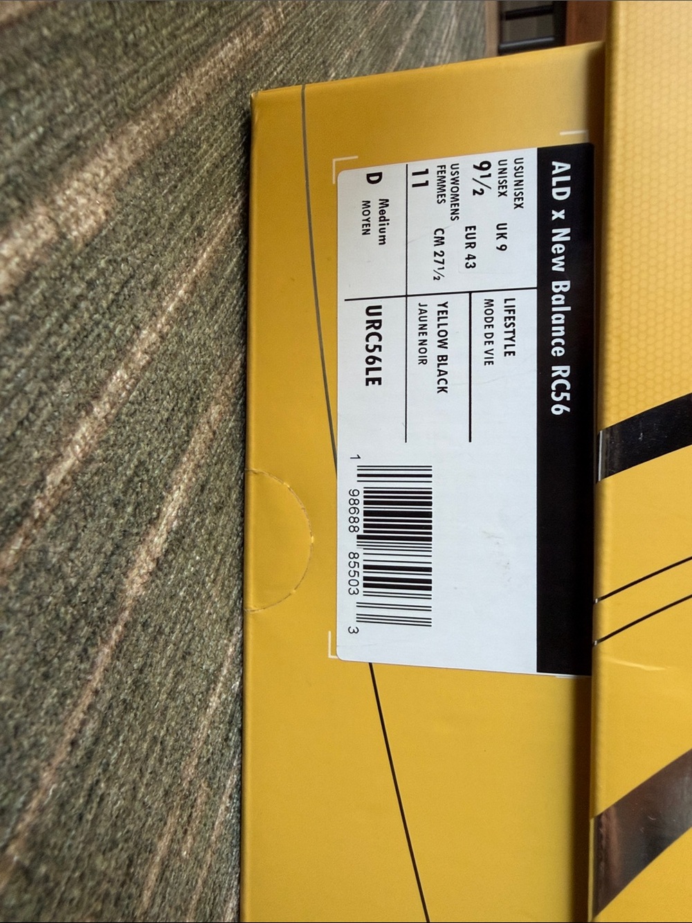 ALD X New Balance RC56 size 9.5 - Picture 6 of 6